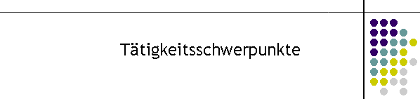 Ttigkeitsschwerpunkte